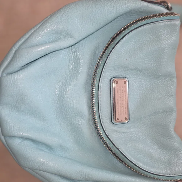 Authentic Marc BY Marc Jacobs Blue Pebble Leather Crossbody Bag - Picture 2 of 7